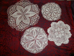 Hand-knitted lace tablecloth (4 pcs.)