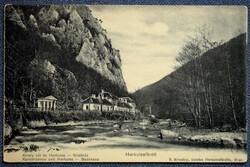 Herkulesfürdő - Károly well, Herkules bath house - not a postcard