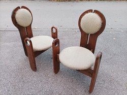 A pair of mid-century szdleczky armchairs