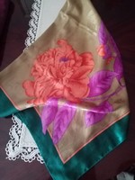 Colored artificial silk scarf -- approx. 84x85 cm -- also for Mother's Day!!