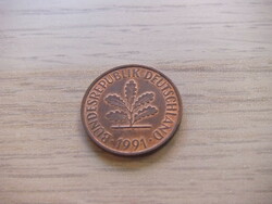 2 Pfennig 1991 ( f ) Germany