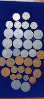 35 old English coins 1961-1983