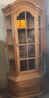 Corner cabinet, glass, drawers