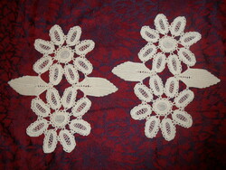 Hand crocheted lace tablecloth (2 pcs.)