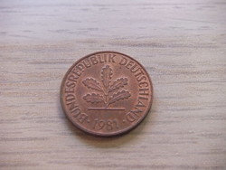 2 Pfennig 1981 ( f ) Germany