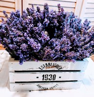 A crate of dried lavender