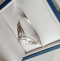 Vékony, nagy méretű női ezüst gyűrű