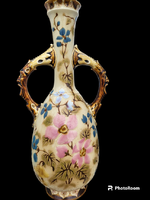 Zsolnay jug with faun ears, 31.5 cm high, from the 1870s