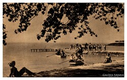 Alsóörs, Alsóörs, beach postcard, 1957 (1959)