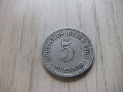 5 Pfennig 1908 ( f ) Germany