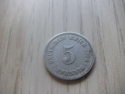 5 Pfennig 1908 ( a ) Germany