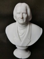 LEÁRAZTAM!!!! Liszt Ferenc porcelán  biszkvit büszt