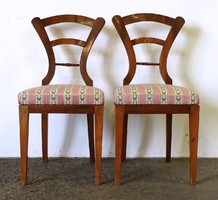 Pair of 1M695 antique Biedermeier armchairs