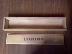Wooden domino box