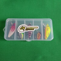 New 5-piece small wobbler fishing bait set in box - 26.