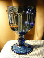 Old blue glass goblet