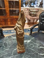 K. J. With signal. Bronze statue. With a 40cm high pedestal. Very nicely done. 305/78-As
