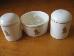 Gyűjtői ritkaság ! Retro Narumi bone china Singapore Airlines fűszeres készlet