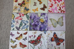 8 napkin butterflies