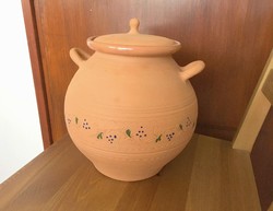 Ceramic - clay pot - cooking vessel - decorative large size
