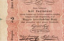 2 két forint 1848 Kossuth bankó eredeti állapot 1. "akarmikor" szöveghibás