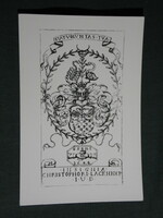 Postcard, Sopron, etching of mayor Kristóf Lackhner's family coat of arms