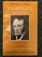 Pamphlets politiques - "Les classiques du peuple" Courier Paul-Louis  Published by Editions Sociales
