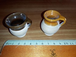2 Mini ceramic jugs