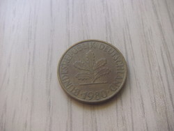 10 Pfennig 1980 ( d ) Germany