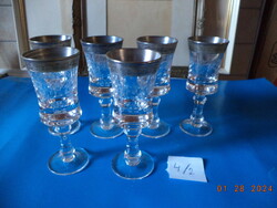 Wonderful silver-plated scratched drinking set!