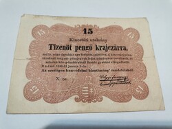 15 pengő krajczarra 1849