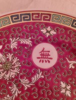 Kínai Jingdezhen Famille Rose tányér