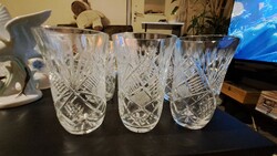 Lead crystal wine glasses