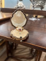 Antik gyémánt és rubin köves gyűrű