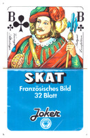 94. French serialized skat card Berlin card picture ass around 1985 32 cards