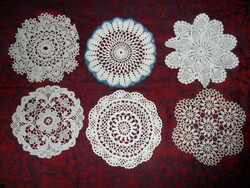 Hand crocheted lace tablecloth (6 pcs.)