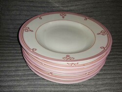 Régi porcelán tányér 6 db egyben (A6)
