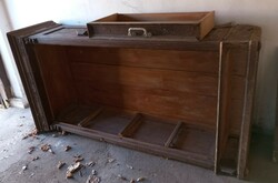 Antique pewter cabinet for sale to furniture restorers!