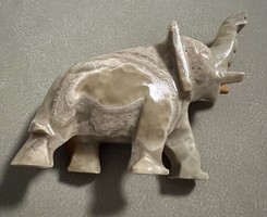 Szerencsehozó onix márvány elefánt