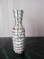 Retro iparművészeti hódmezővásárhelyi kerámia  váza  26,5 cm magas