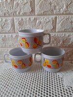 Zsolnay peach mugs