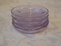Purple color-changing glass bowl (4 pcs.)