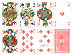 90. French serialized skat card Berlin card image ass around 1975 32 sheets