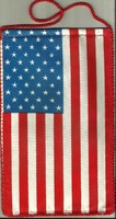 Asztali zászló = USA (textil, 14,5 x 23,5 cm, kétoldalas)