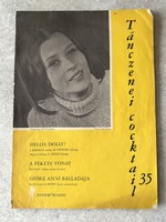 Dance music cocktail score 1963 with Zsuzsa Koncz on the title page