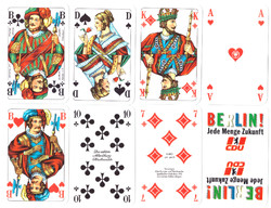 86. French serialized skat card Berlin card picture ass around 1985 32 cards