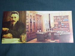Postcard, mouse, géza museum in Gárdony, his study, entrance ticket