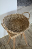 Ikea seagrass basket with ears - beautiful, flawless