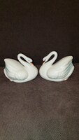 Porcelain swans