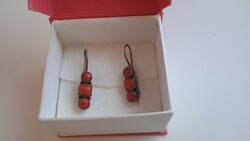 Handmade coral earrings